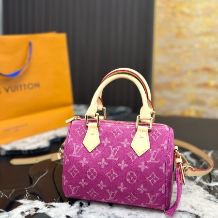 LV Denim Pillow Bag - Image 4