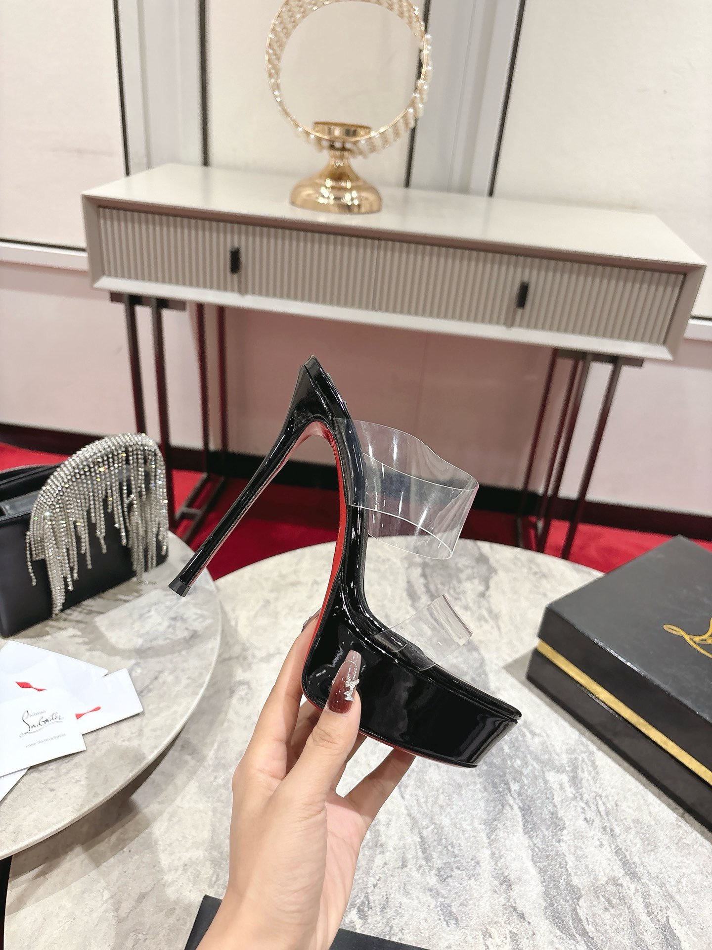 Christian Louboutin Just Nothing Alta - 150 mm Mules - Image 5