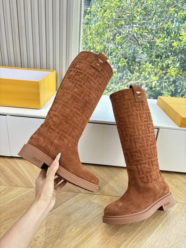 Fendi Filo Tall Suede Boots