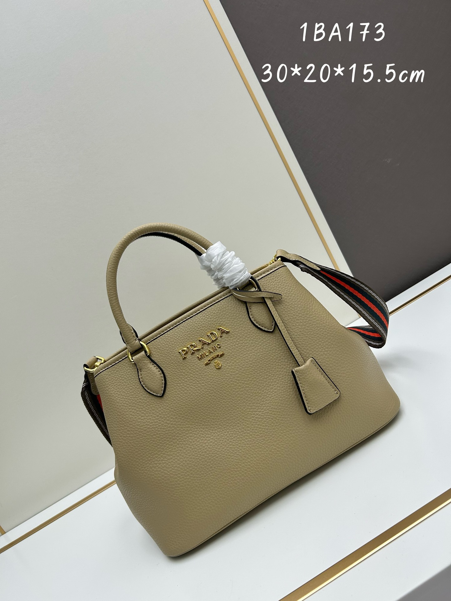 Prada Sacca 2 Manici Convertible Daino Tote | - Image 5