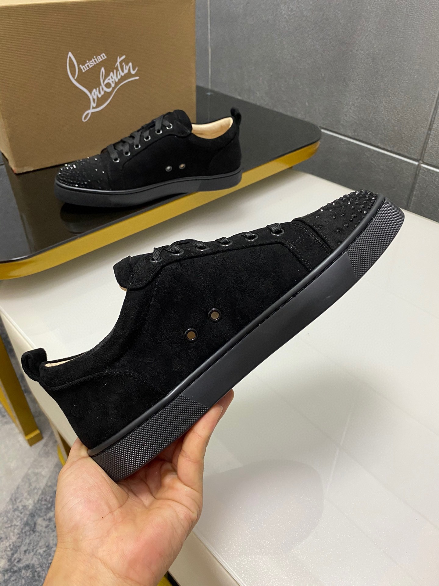 Christian Louboutin Louis Junior Spikes Sneaker - Image 3
