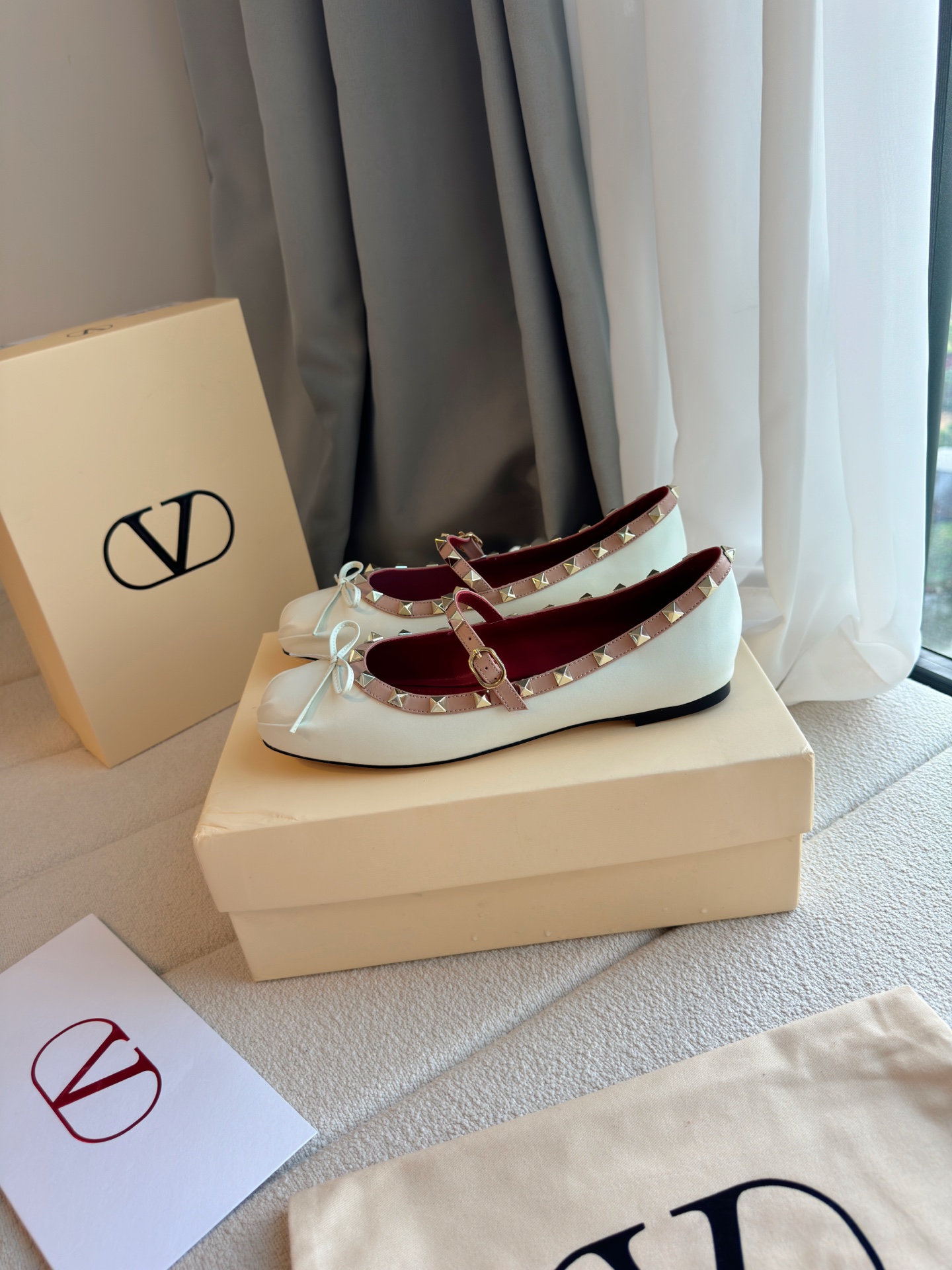 Valentino studded ballet flats - Image 9