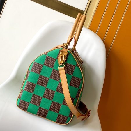 LV Damier Pop Speedy Bandoulière 40 Bag Jaune Mat - Image 3