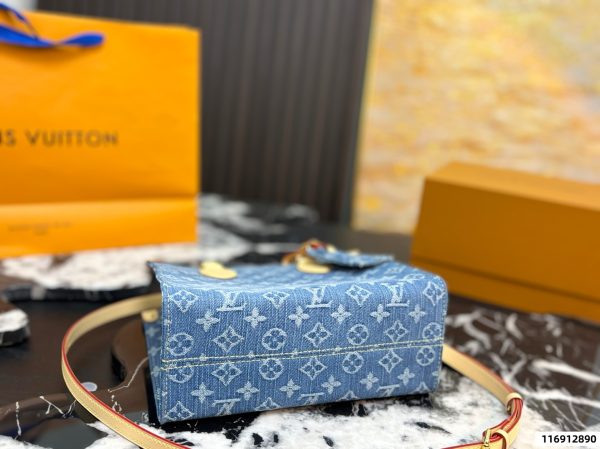 LV Monogram Denim OnTheGo PM Bag