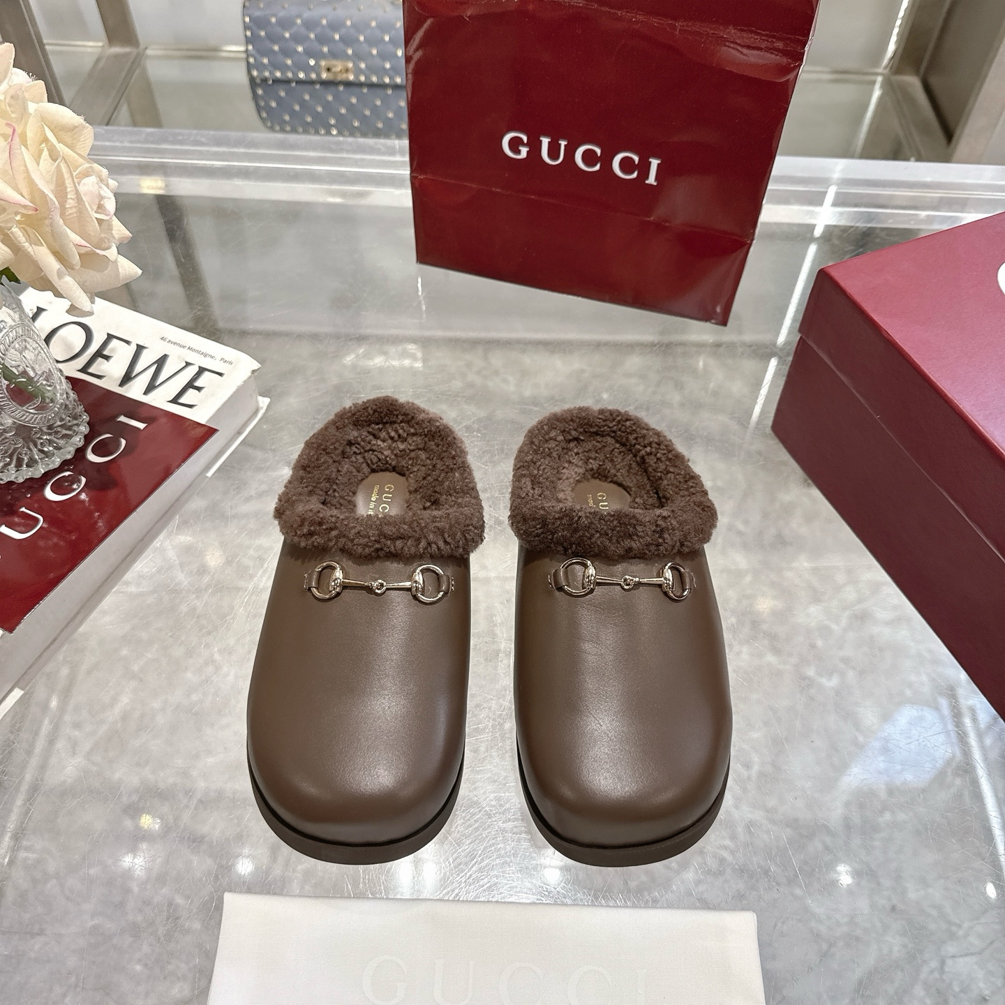Gucci Horsebit Cotton Slippers - Image 1