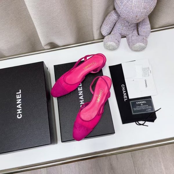 Chanel Slingbacks Pink Fuschia