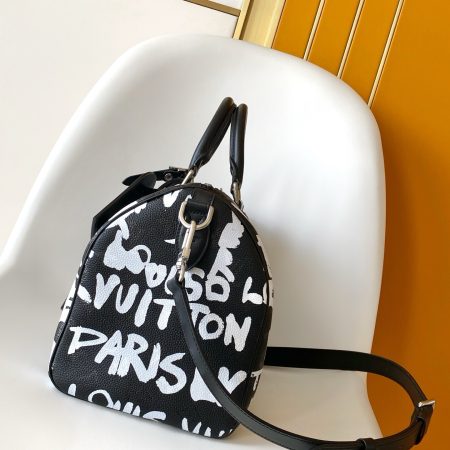 LV Speedy P9 Bandoulière 30 Scribble Autres Cuirs Monogram - Image 3