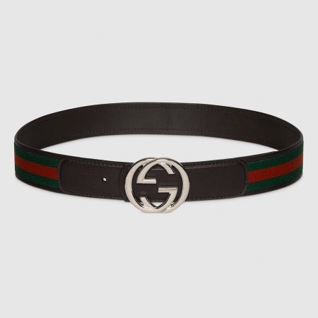 Gucci Reversible Belt with Interlocking G Buckle - Image 3
