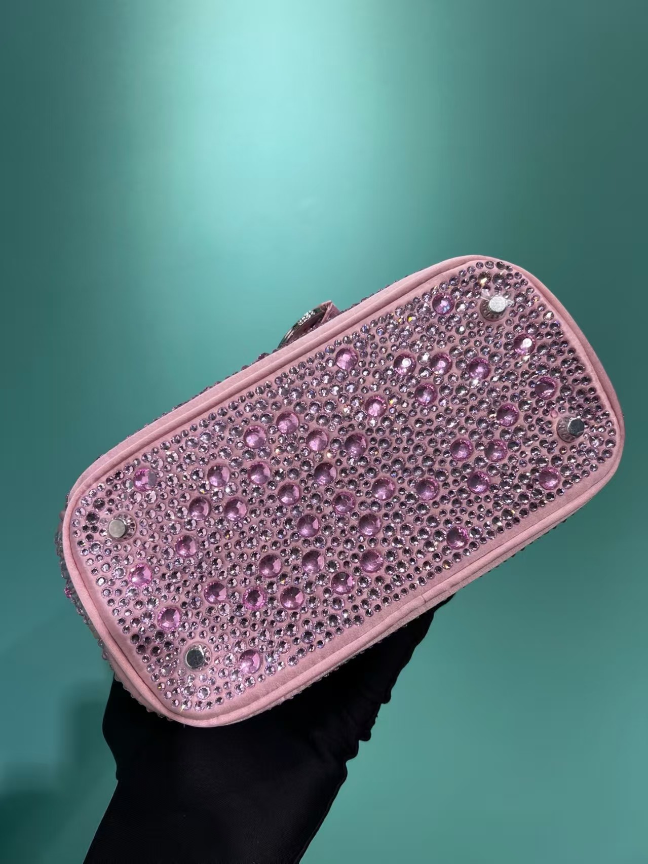 Prada Galleria Anti Crystal Handbag Pink - Image 4