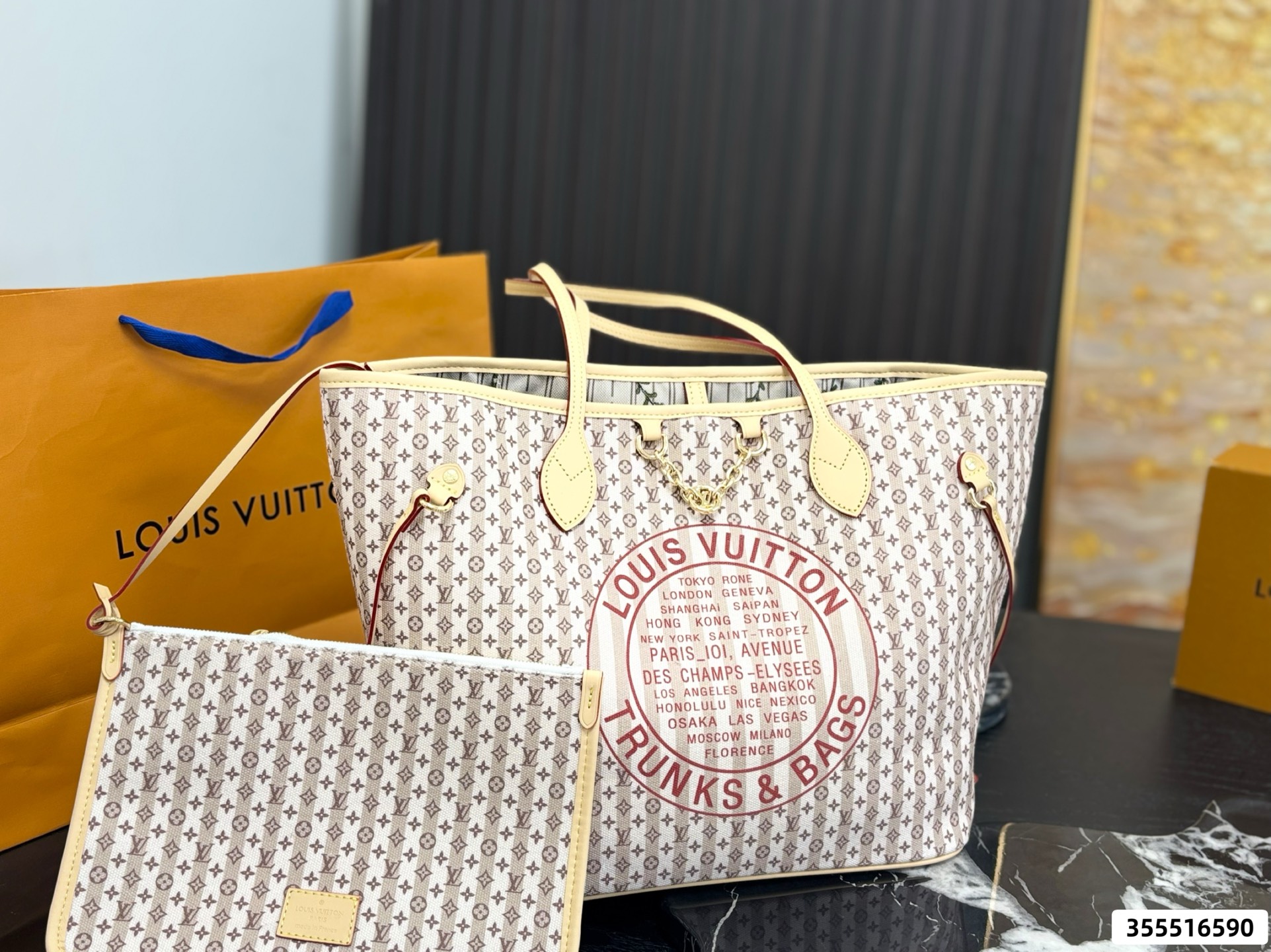 LV Neverfull Tote Bag - Image 4