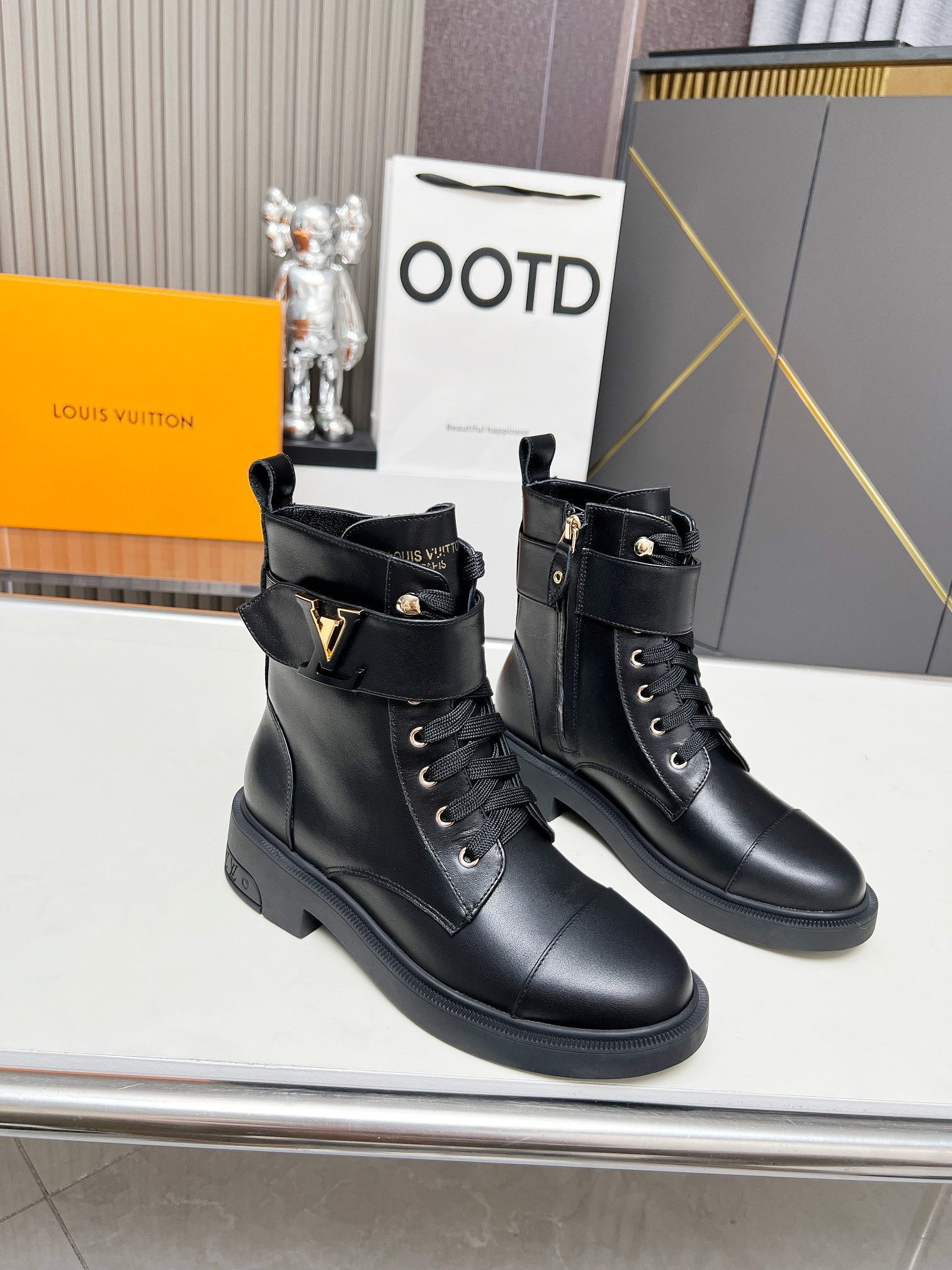 LV Monogram Boots - Image 3