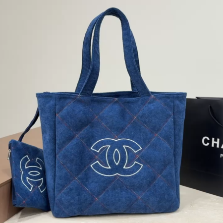 Chanel Denim Tote Bag - Image 2