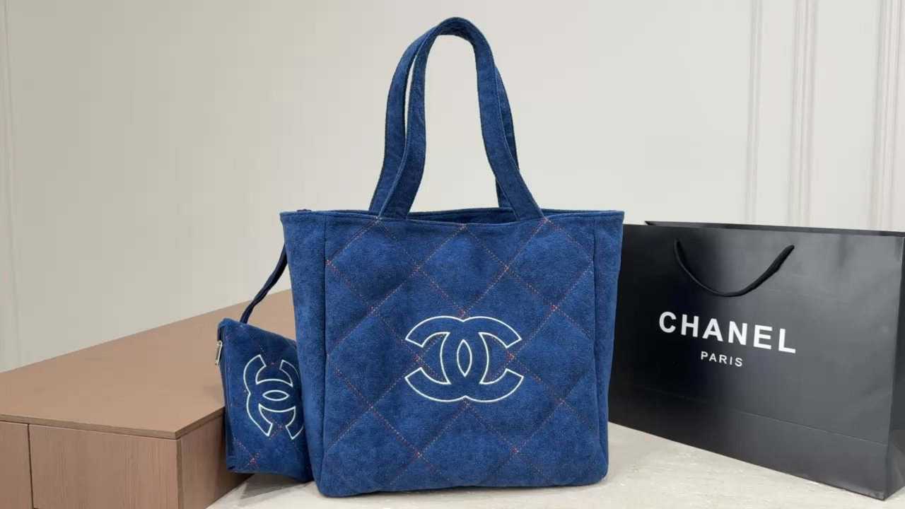 Chanel Denim Tote Bag - Image 2