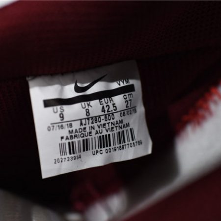 Nike Air Force 1 Low 07 LTHR Sail Team Red AJ7280-600 - Image 7