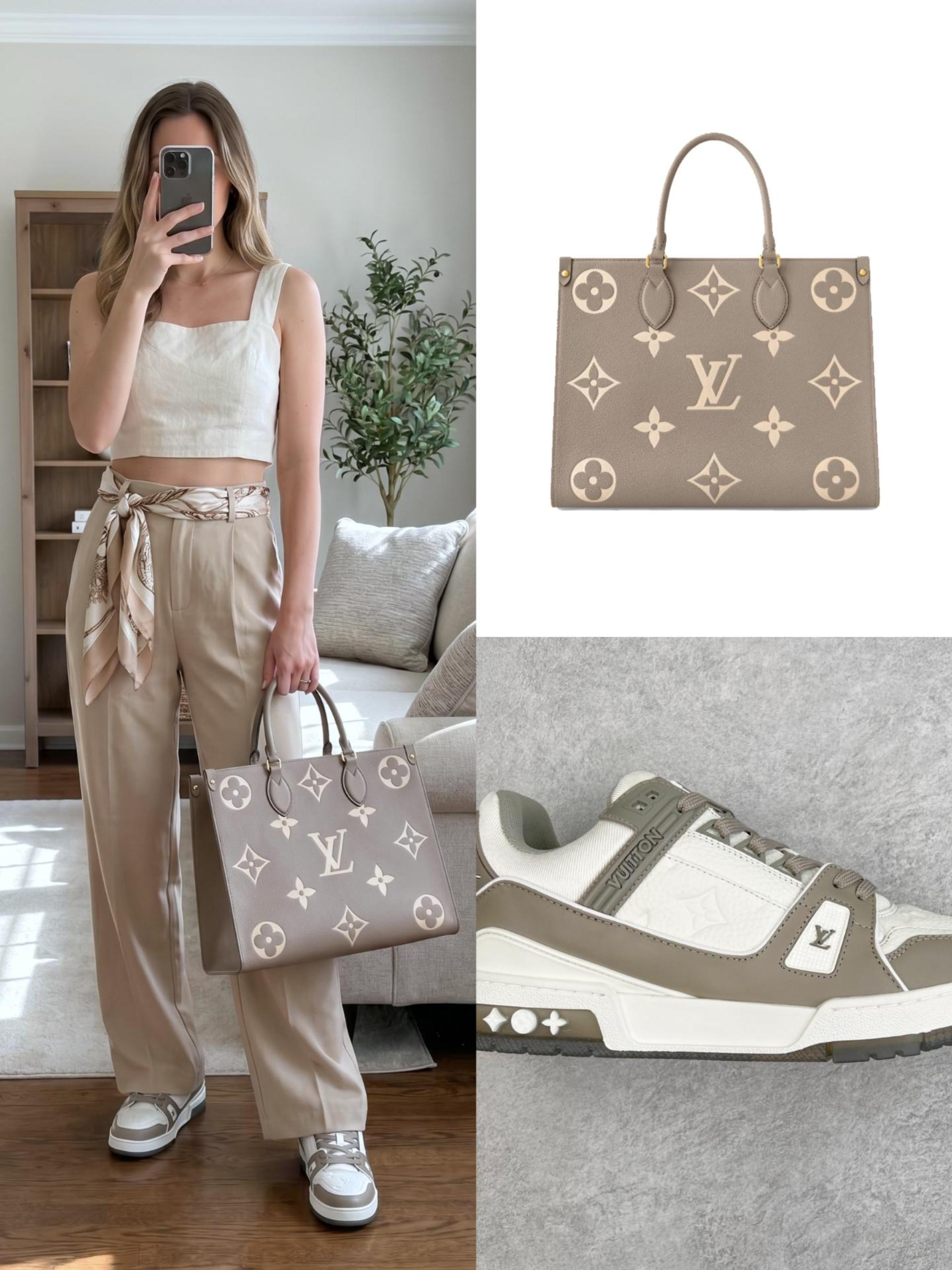 LV Shoes & Bag Set - Image 1