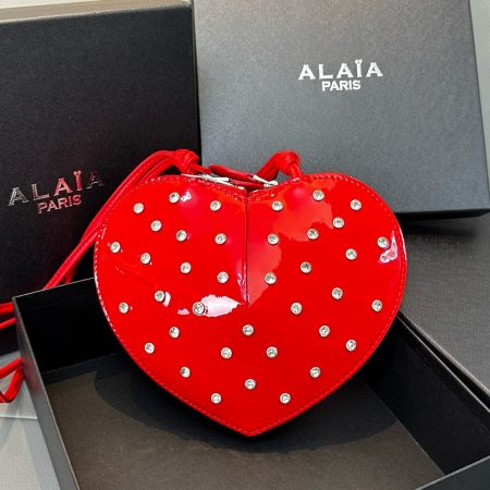 ALaia Diamond Heart Handbag - Image 5