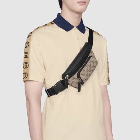 Gucci Canvas Crossbody Waist Bag - Image 2