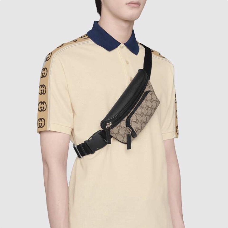 Gucci Canvas Crossbody Waist Bag - Image 2
