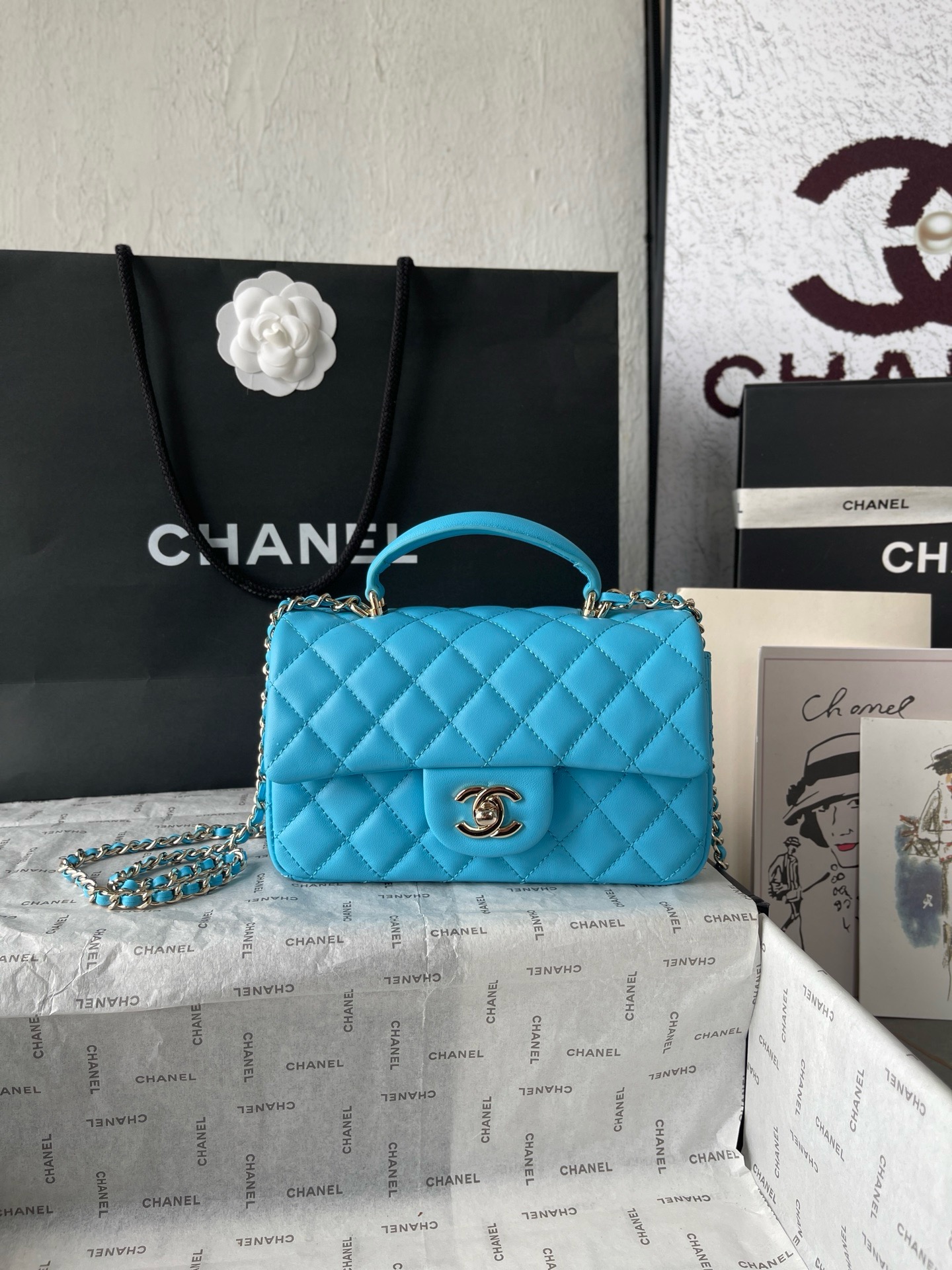Chanel CF Handbag - Image 14