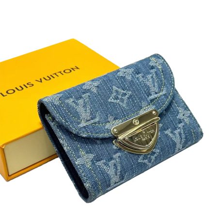 LV Monogram Jacquard Denim Money Clip
