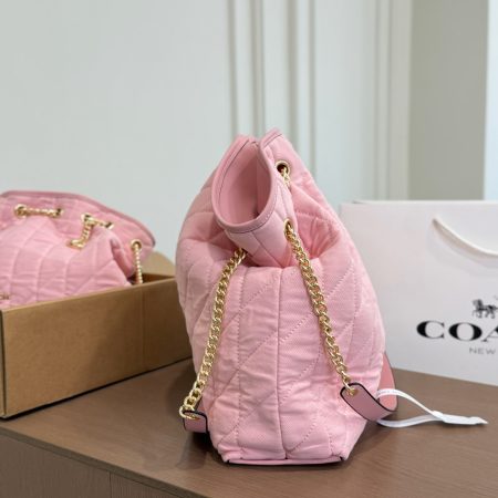 Coach Evelyn Denim Lucky Bag - Image 5