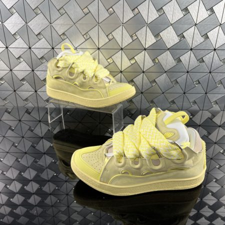 Lanvin LEATHER CURB SNEAKERS - Image 3