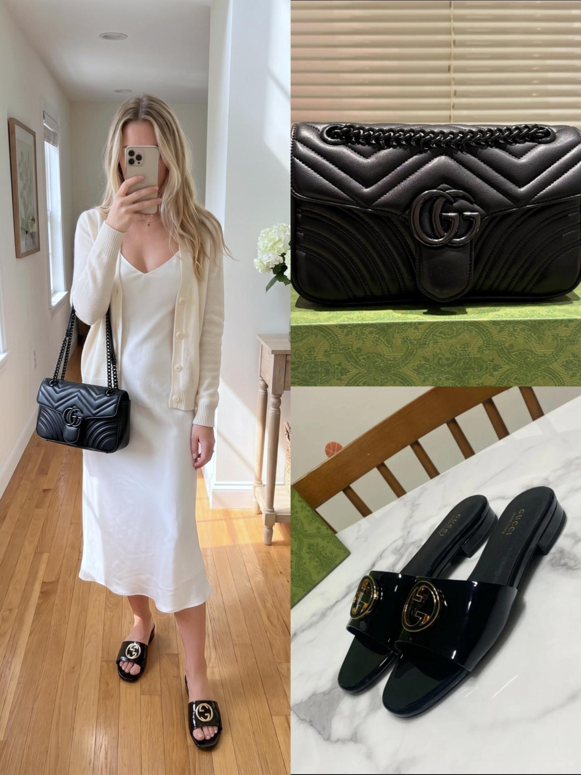 Gucci Shoes & Bag Set - Image 1