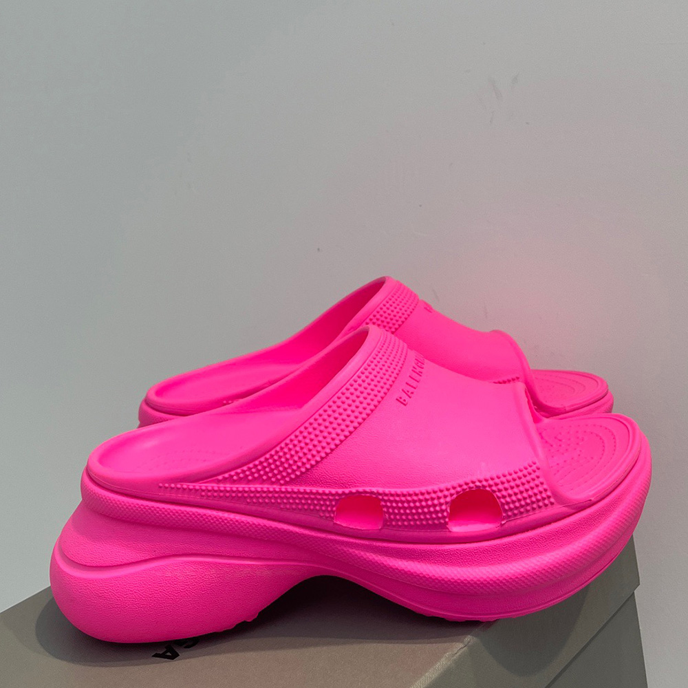 Balenciaga Pool Crocs Rubber Platform Slippers  Slide Sandal - Image 5