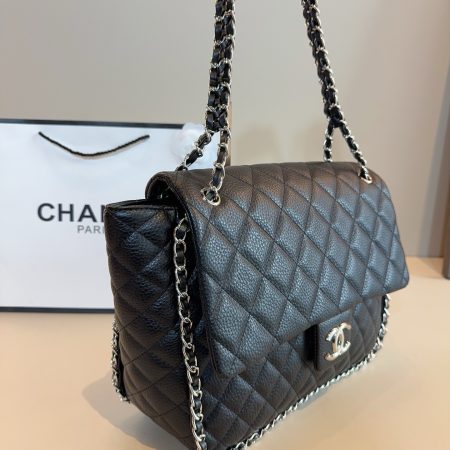 CHANEL Flap Caviar Chain Around Shoulder Bag - Image 4