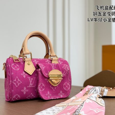LV Denim “ Little Gold Shield” Pillow Case - Image 1