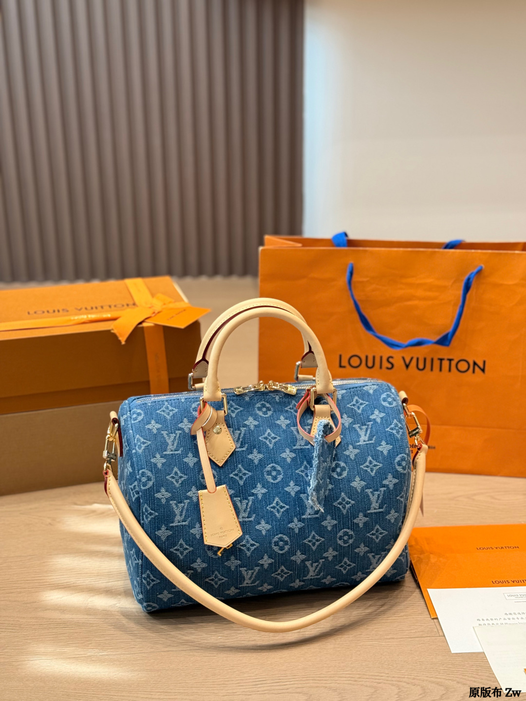 LV Speedy Soft 30 Monogram Denim Bag - Image 5