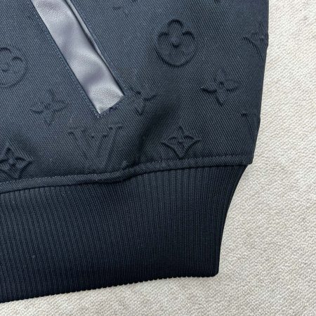 LV Embossed Monogram Cotton Varsity Jacket - Image 9