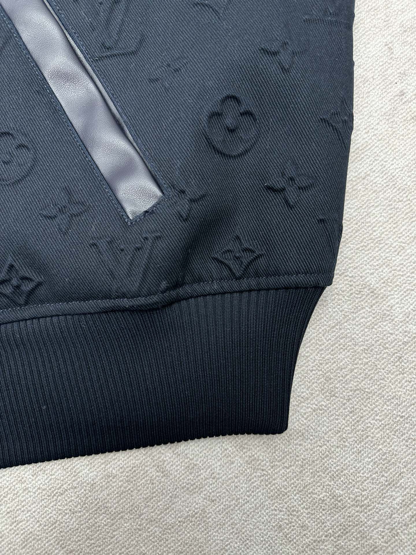 LV Embossed Monogram Cotton Varsity Jacket - Image 9