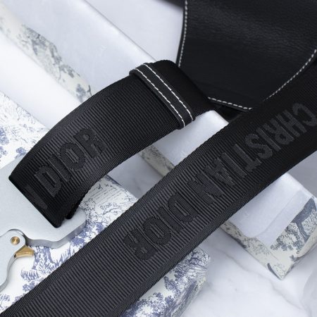 Dior Saddle Bag Black Grained Calfskin With Dior And Shawn Signature 1ADPO093YZS_H10E - Image 4