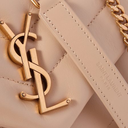 SAINT LAURENT Loulou small quilted leather shoulder bag beige - Image 2