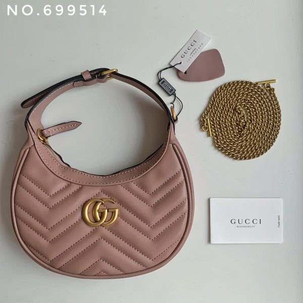 Gucci Marmont Half Moon Shoulder Bag