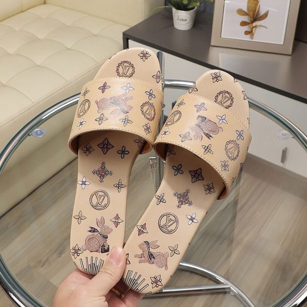LV Cute Bunny Flats Slide Sandal