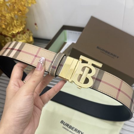 Burberry Reversible Check TB Belt 35MM Top Quality - Image 5