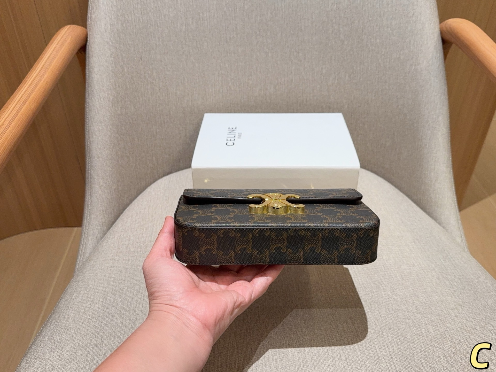 Celine Claude Shoulder Bag - Image 7