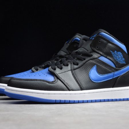 Air Jordan 1 Mid black hyper royal 554724-068 - Image 5