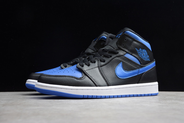 Air Jordan 1 Mid black hyper royal 554724-068 - Image 5