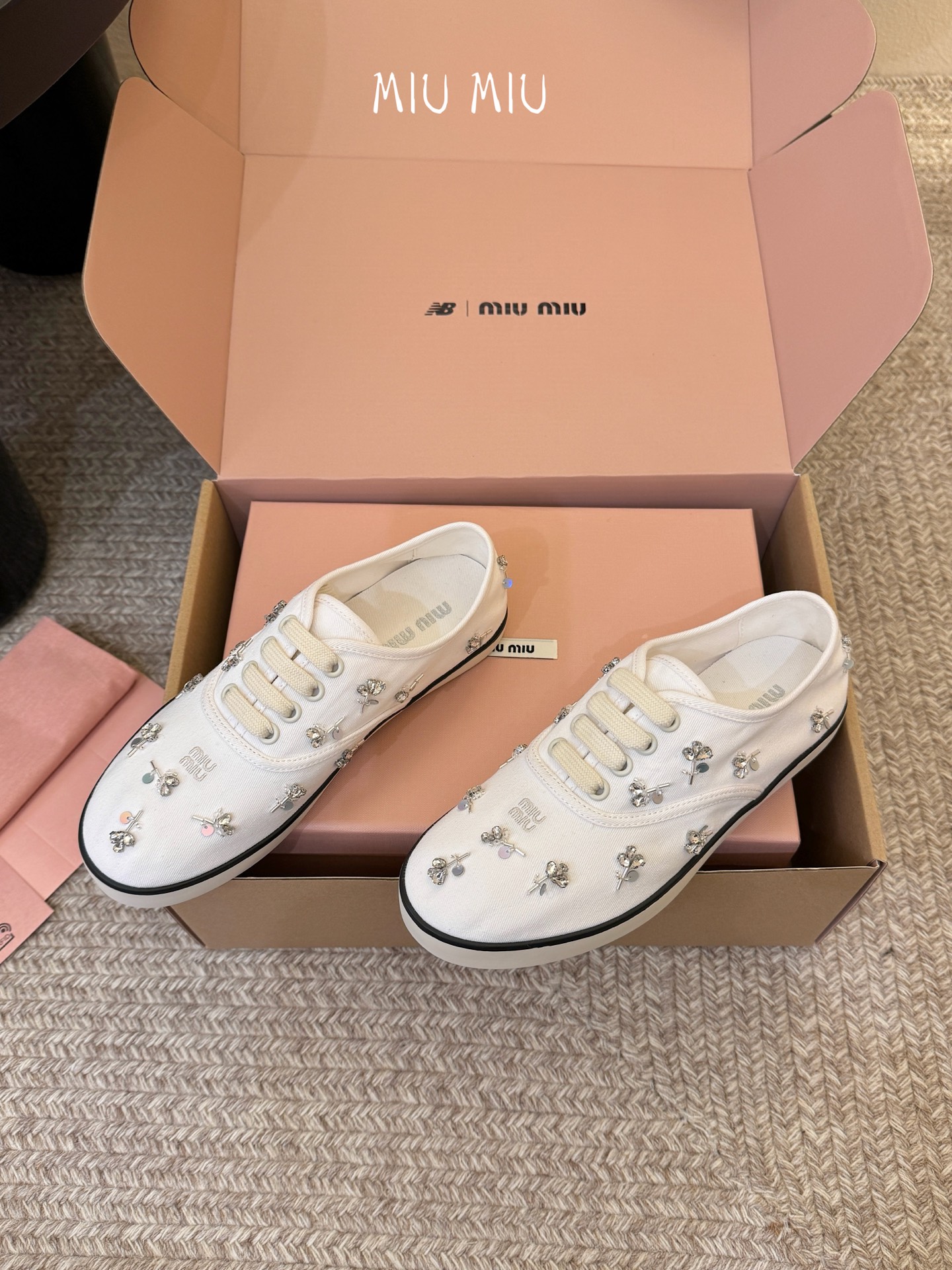 Miu Miu Embroidered Women Sneakers - Image 6