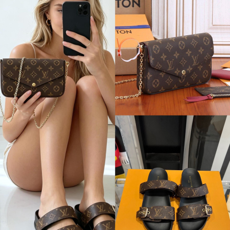 LV Shoes & Bag Set Top Quality