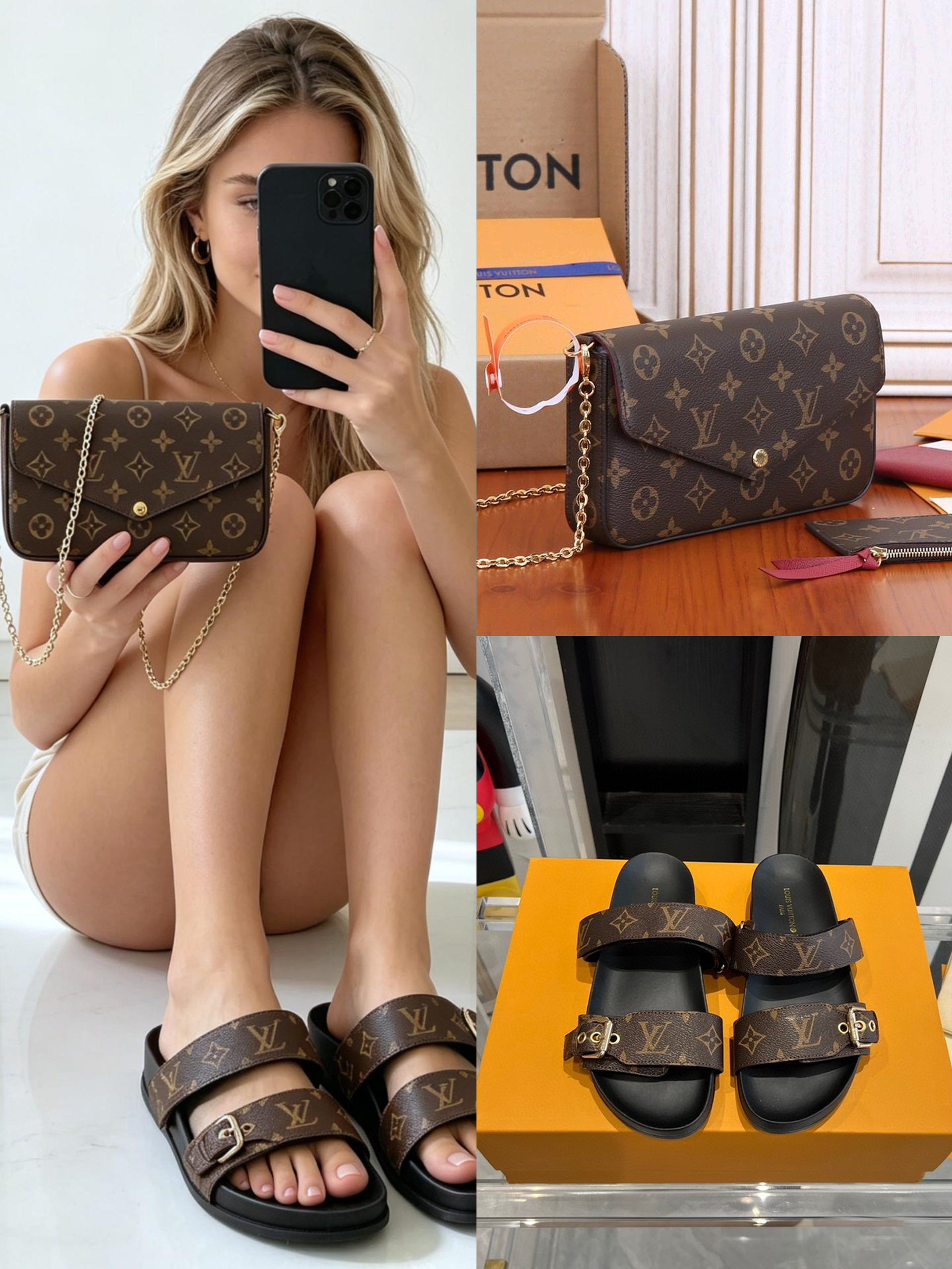 LV Shoes & Bag Set Top Quality - Image 1