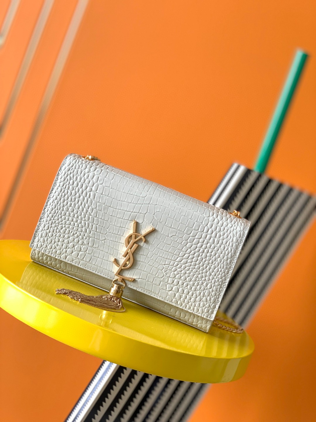 YSL Kate 24cm Crocodile Pattern Bag - Top Quality - Image 5