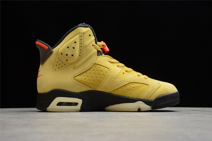 Travis Scott Air Jordan 6 yellow Cactus Jack CN1084-300 - Image 6