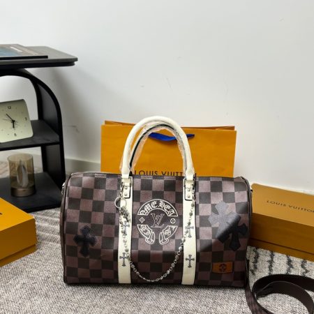 Chrome Hearts x LV Keepall Travel Bag - Image 4