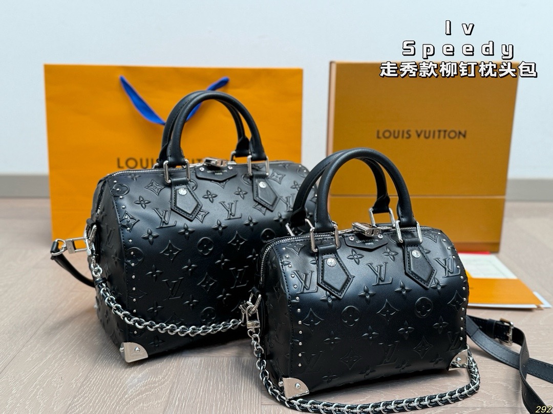 LV Speedy Studded Cushion Bag - Image 3