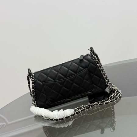 Chanel Caviar Qulited Purse with Chain - Image 3