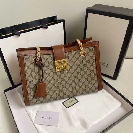 Gucci Padlock Tote Crossbody Bag - Image 6